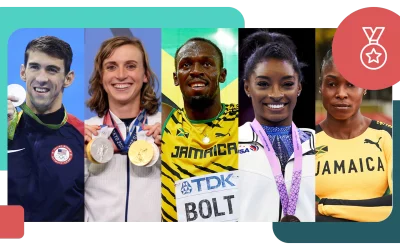 Les athlètes les plus décorés durant les Jeux Olympiques précédents 